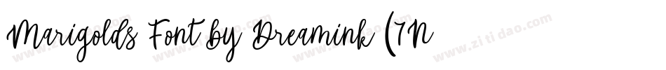 Marigolds Font by Dreamink (7NTypes)字体转换